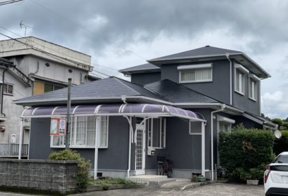 姶良市御物件様邸外壁、屋根塗装工事