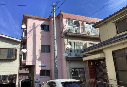 鹿児島市KYKハイツ宇宿アパート様外壁塗装、屋上防水工事