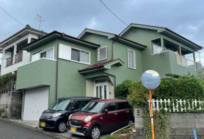 鹿児島市御物件様邸外壁塗装、屋根塗装工事