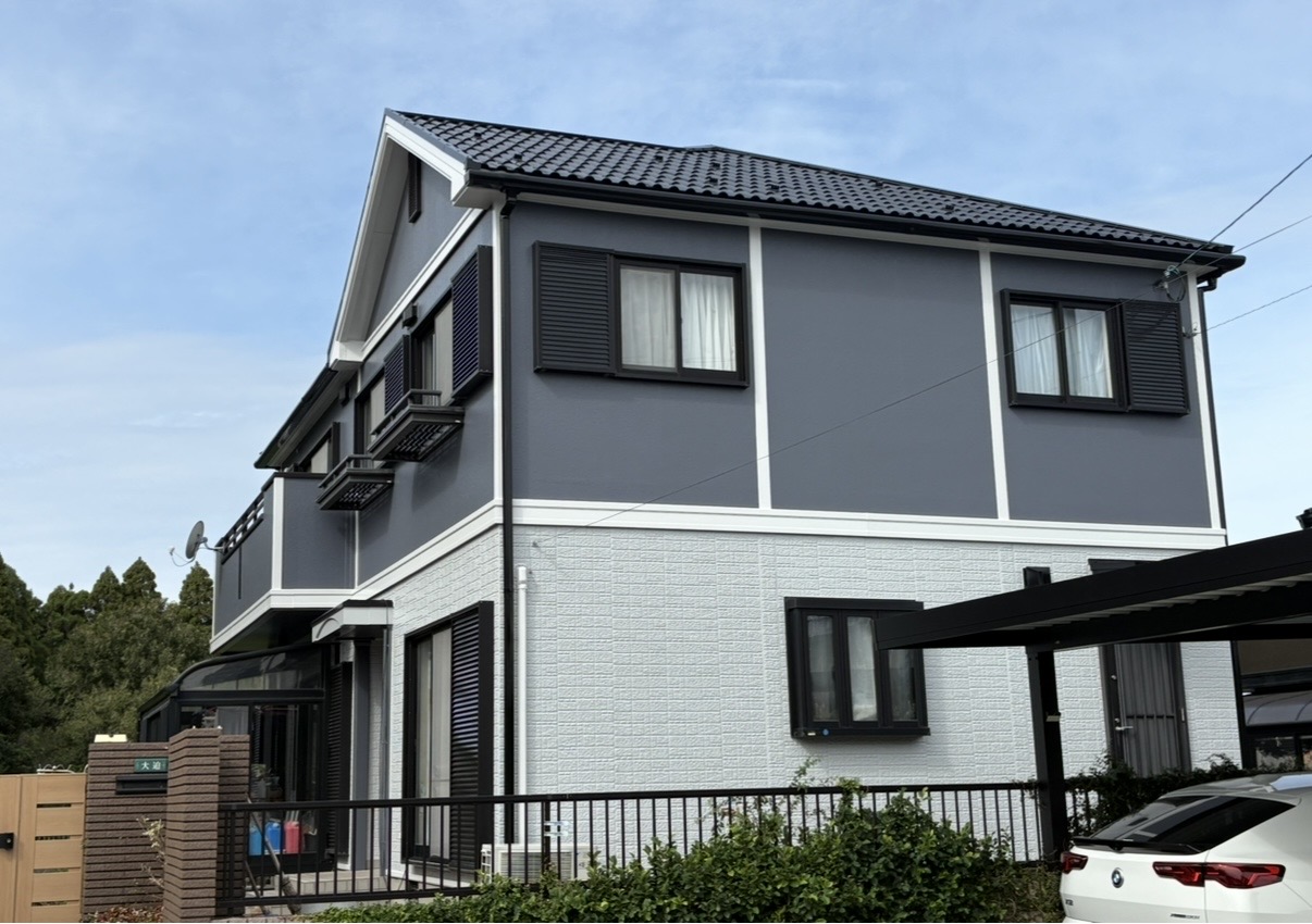 日置市御物件様邸外壁塗装、屋根塗装工事